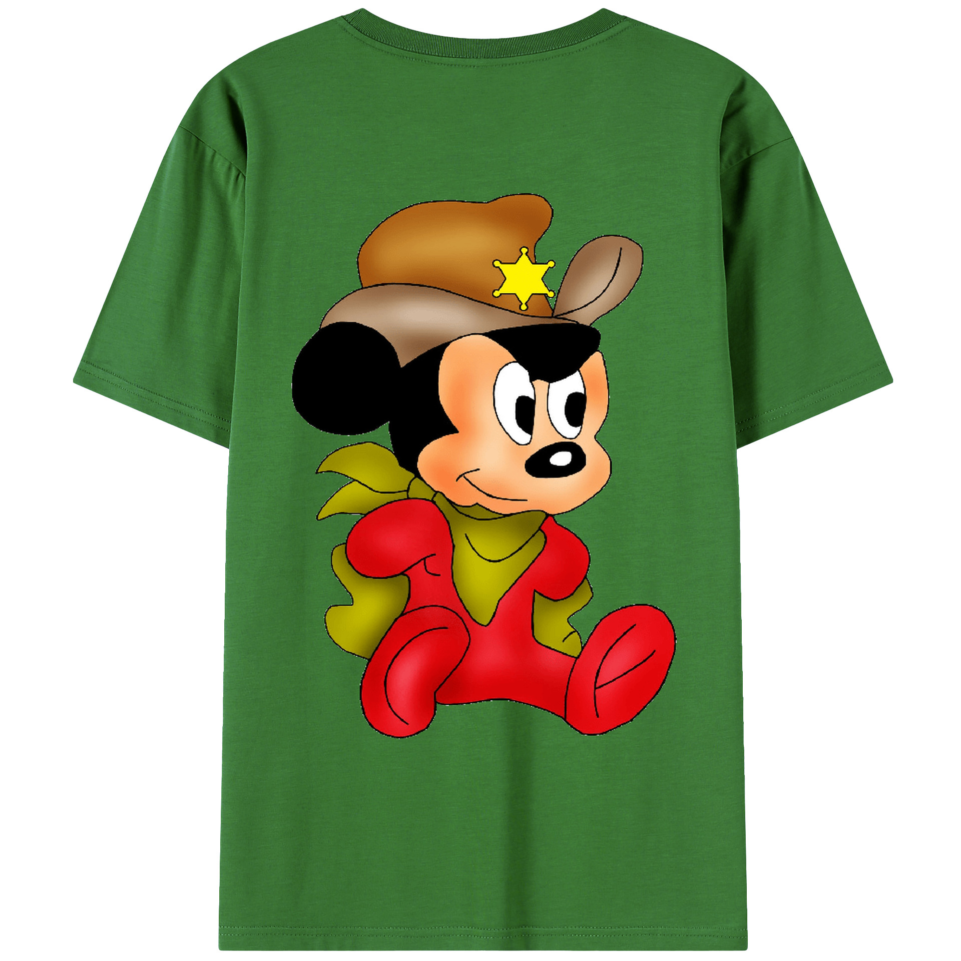 （画像用） ミッキーマウス Mickey Mouse レディース半袖Tシャツ(バックプリント)